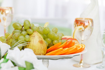 Wedding table setting