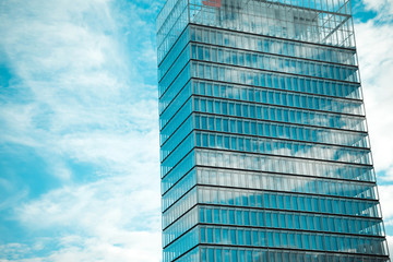 modern office building and sky