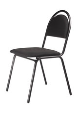 black chair isolated on white