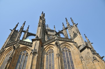 Fototapeta na wymiar Kościół w Pradze Caslte