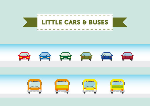 Little cars & buses