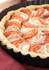 tomato and goat cheese tart