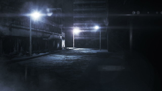 Scary Alley realistic 3D animation