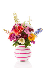 Vase garden flowers