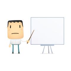 funny cartoon casual man