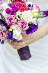 colorful wedding bouquet 