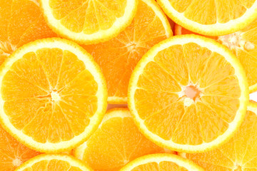 Oranges close up