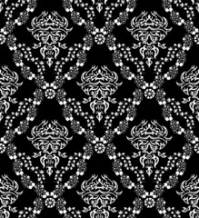 Fototapeta premium seamless damask pattern