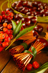 kasztany i inne jesienne owoce © npls