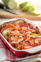 Summer squash gratin