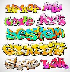 Naklejka premium Graffiti Urban Art Vector