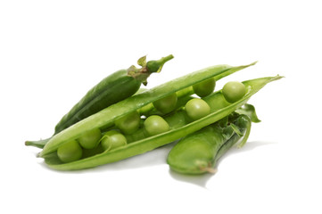 Fresh green peas