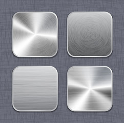 Brushed metal app icon templates 2