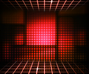Red Virtual Technology Concept Background