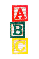 Alphabet blocks