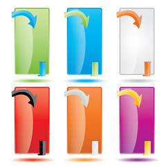 Vector web style elements