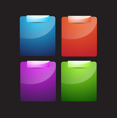 Vector color web - advertising element set