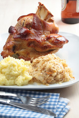 Roasted pork knuckle
