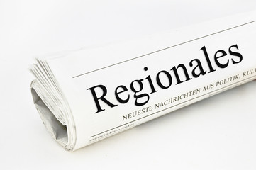 Regionales Zeitungsrolle
