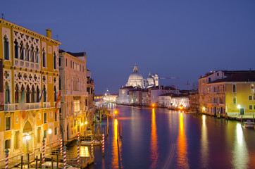 Obraz na płótnie Canvas Grand Canal and Basilica Santa Maria della Salute, Venice
