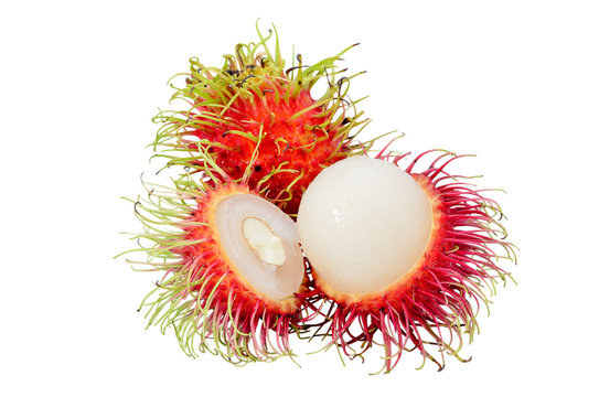 Rambutan Isolated On White