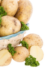 Potatoes and Parsley in a basket