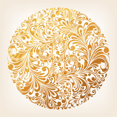 Ornamental Gold Circle Pattern