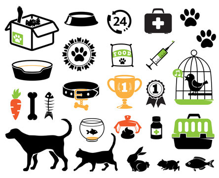 Pet icons collection