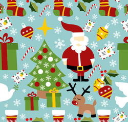 Santa Claus Christmas pattern