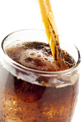 Refreshing Brown Soda with Ice