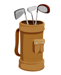 Golf Clubs vector