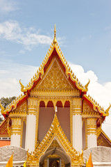 Fototapeta premium Buddhist church at Korkred in Thailand