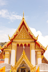 Fototapeta premium Buddhist Church at korkred in Thailand