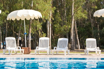 Detail of a swimming pool