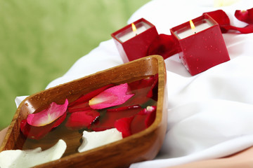 Female hands and manicure related objects