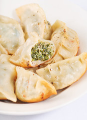 Fried dumplings, Asian food