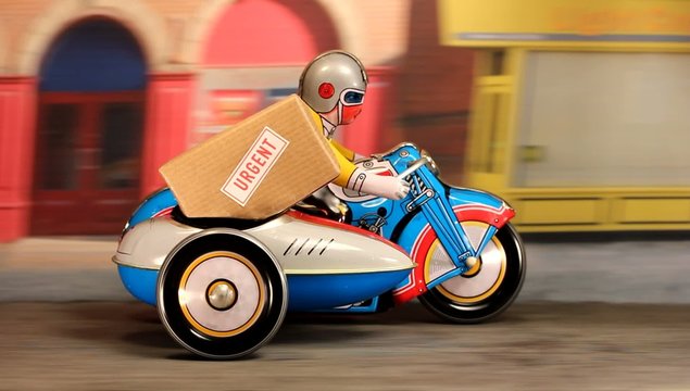 Delivery bike town