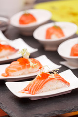 sushi on the table