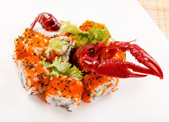 sushi with see cancer