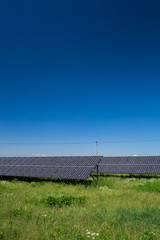 Sunlight as a resource of renewable energy: solar panels on a su