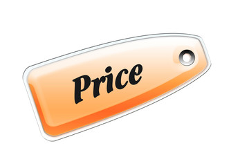 Etiqueta price naranja