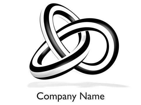loop as a company logo on white background - 3D