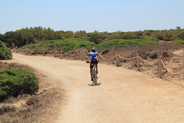 Radfahrer beim Training