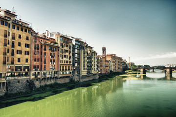 Ponte Vecchio over Arno River - Old Bridge in Florence