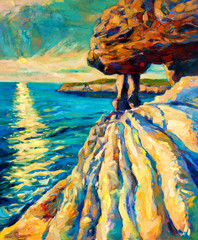 Sonnenuntergang über dem Ozeanufer © Boyan Dimitrov