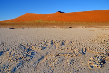 Wasserrinne im Dead Vlei