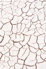 cracked land in rural areas, northern China