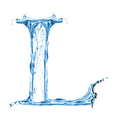 One letter of water alphabet