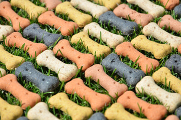 Dog bones background,snack,nutrition foods,delicacies