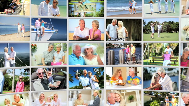 Montage Collection Older Couples Retirement Lifestyle